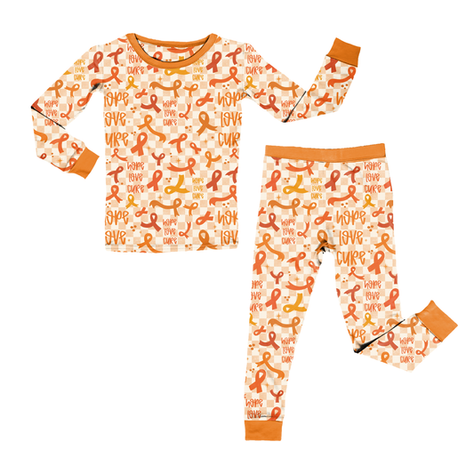 Orange Awareness Ribbon Youth Pant Set *RTS*