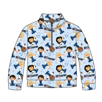 Little Scrubs Squad Quarter Zip-Up **PreOrder**