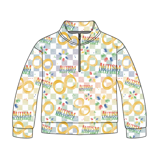 Autism Acceptance Quarter Zip-Up *RTS*