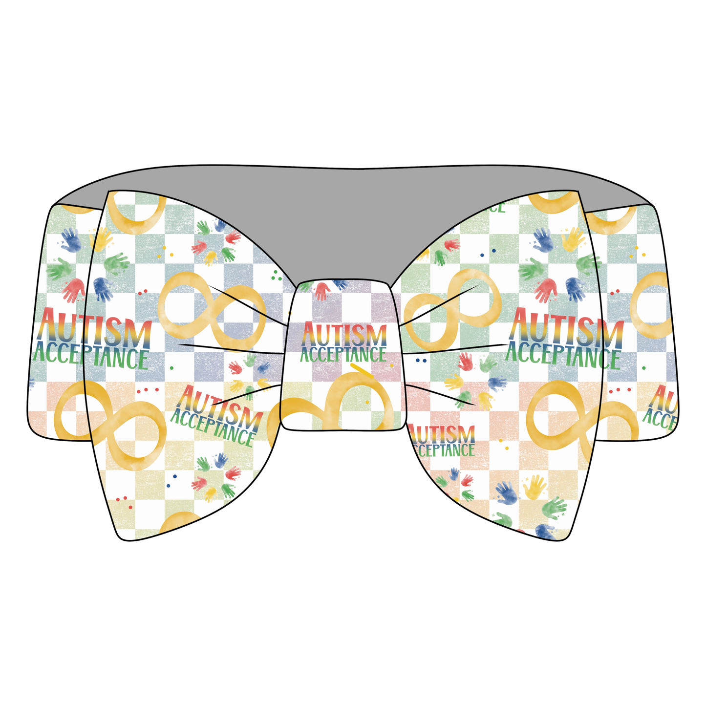 Autism Acceptance Bamboo Bow Headband *RTS*