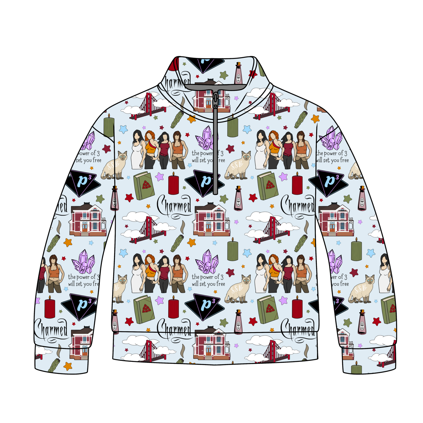 Spellbound Sisters Quarter Zip-Up *RTS*