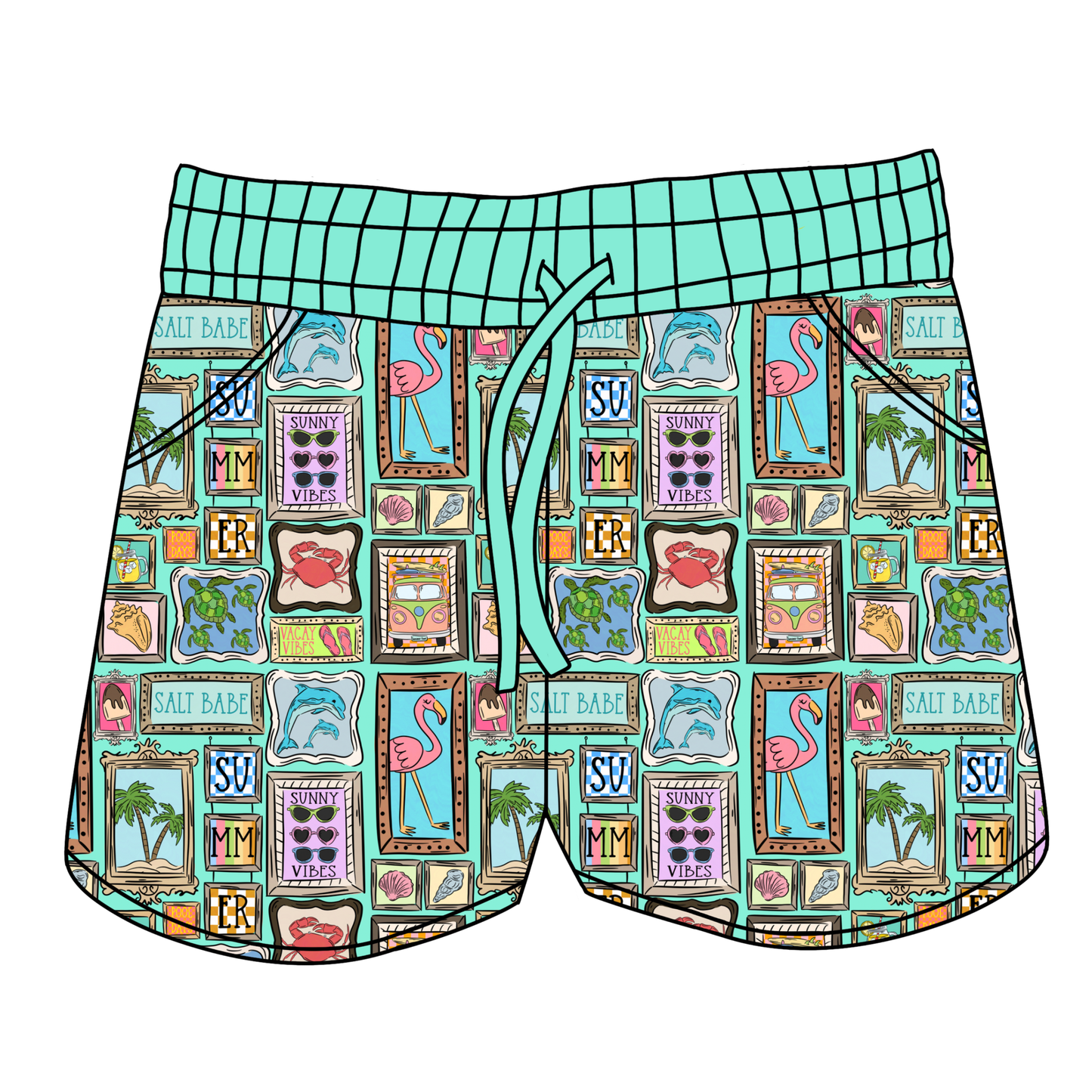 Coastal Cutie Vibes Women's Shorts *RTS*