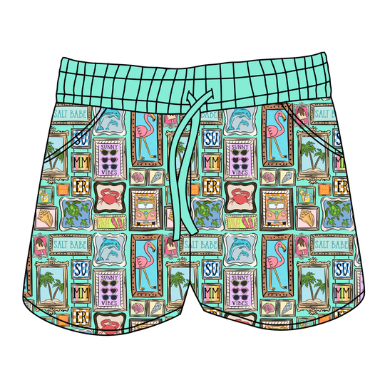 Coastal Cutie Vibes Women's Shorts *RTS*