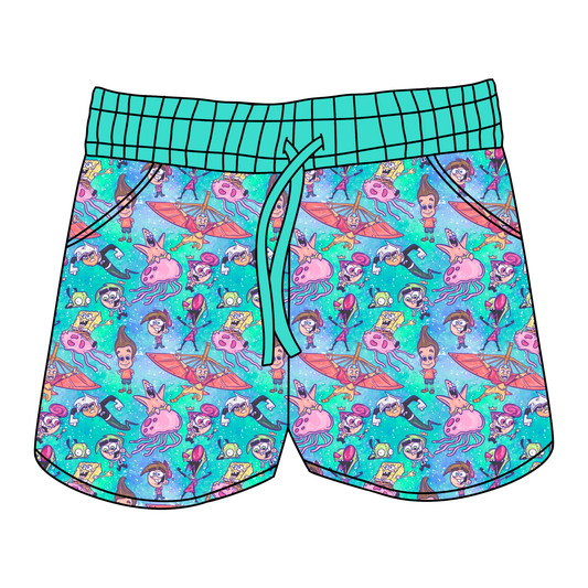 Raised on Cartoons Women's Shorts **PreOrder**