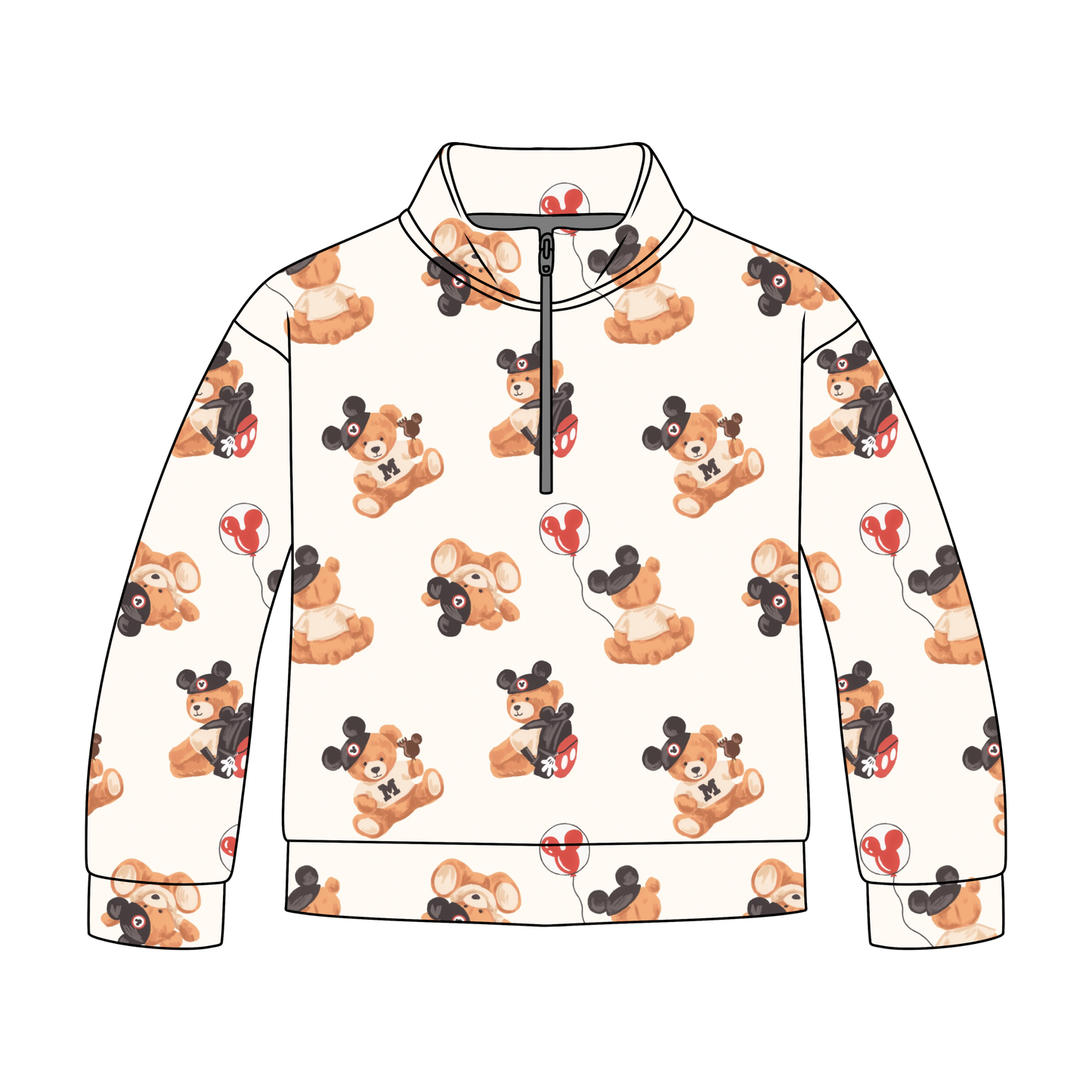 Magical Teddy Pals Quarter Zip-Up *RTS*