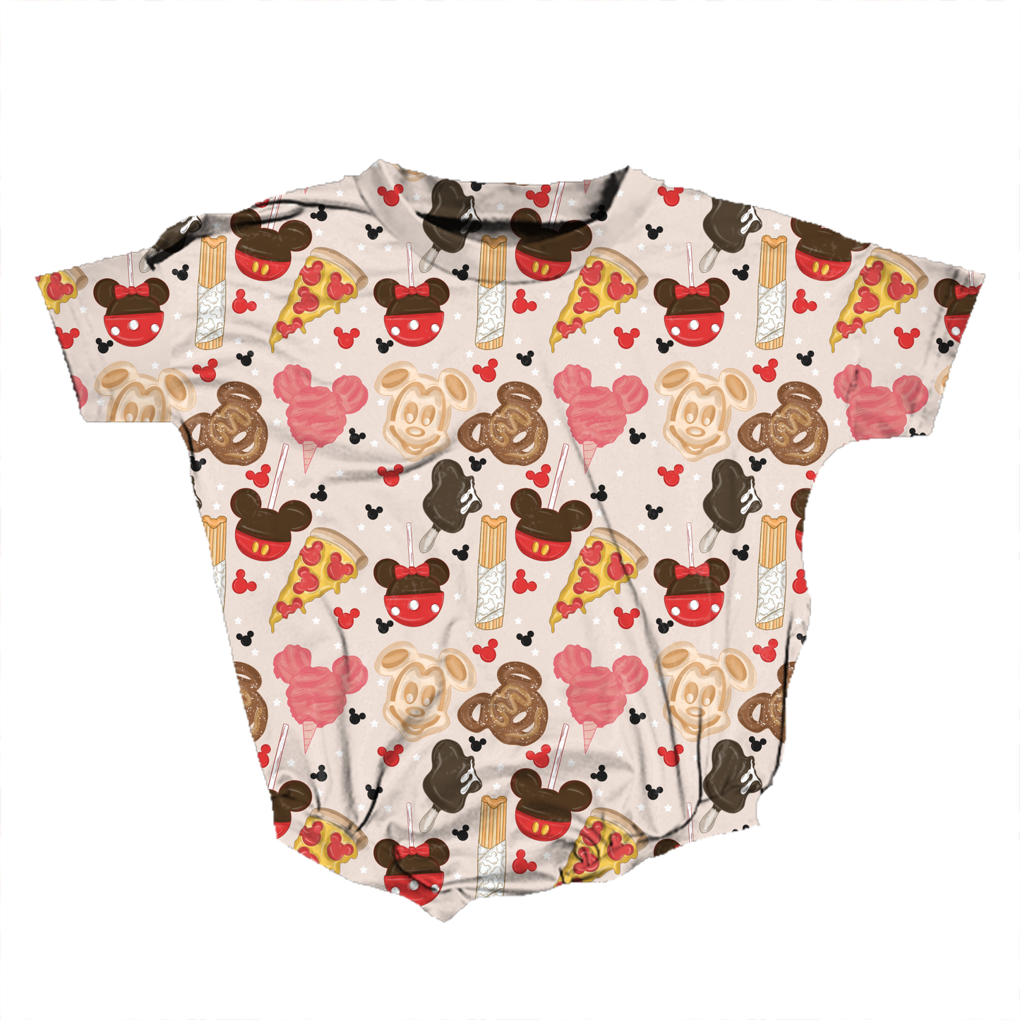 Magical Snacks Medically Adaptable Romper *RTS*