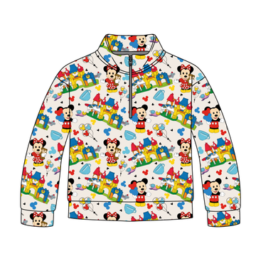 Little Clubhouse Friends Quarter Zip-Up **PreOrder**