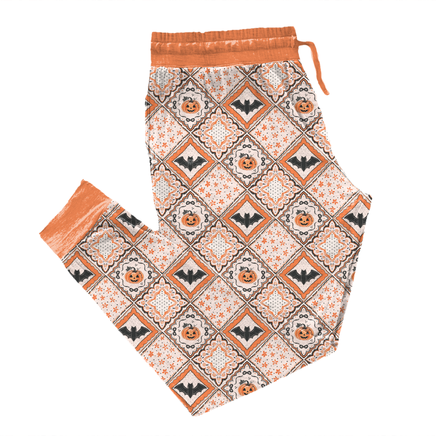 Pumpkin Patchwork Adult Joggers **PreOrder**