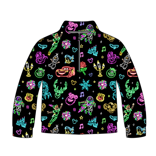 Neon Magic Adult Quarter Zip-Up **PreOrder**