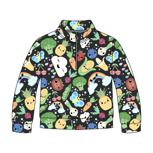 Dancing Fruits Adult Quarter Zip-Up **PreOrder**