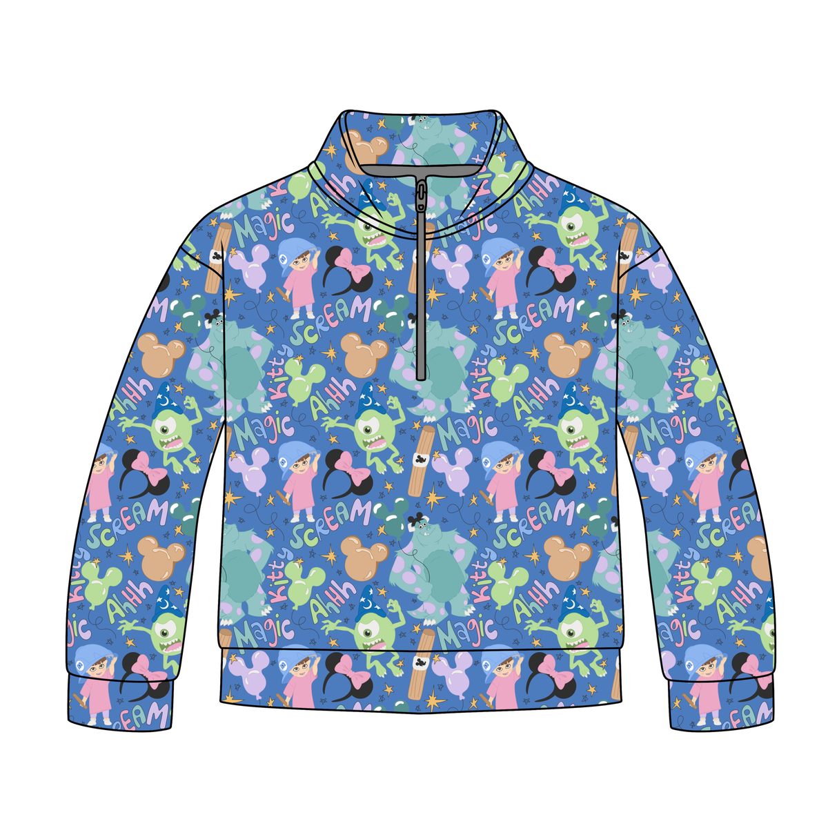 Screams & Dreams Adult Quarter Zip-Up **PreOrder**
