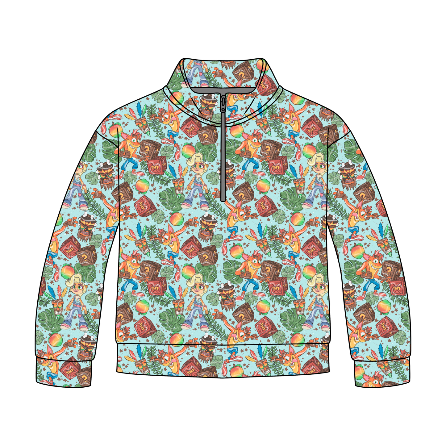 Crash & Dash Adult Quarter Zip-Up **PreOrder**