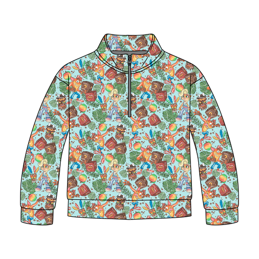 Crash & Dash Adult Quarter Zip-Up **PreOrder**