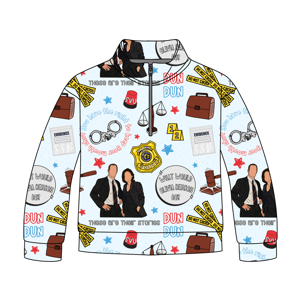Justice Served Adult Quarter Zip-Up **PreOrder**