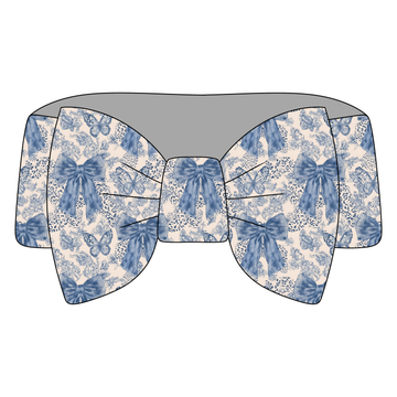 Blue Bow Darling Bamboo Bow Headband **PreOrder**