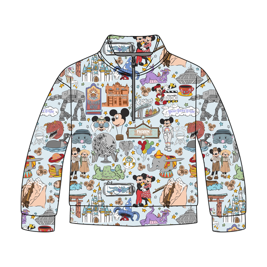 Where Dreams Come True Adult Quarter Zip-Up **PreOrder**