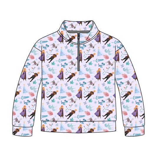 Cold Never Bothered Me Adult Quarter Zip-Up **PreOrder**