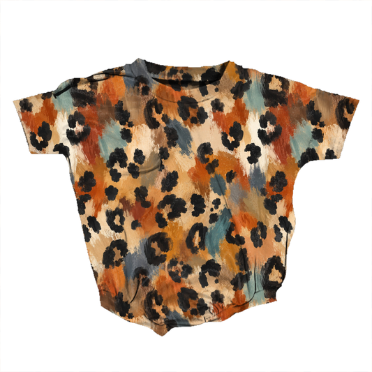 Lovely Leopard Romper **Preorder**