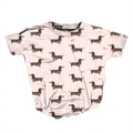 Doxie Daydreams Pink Romper **Preorder**