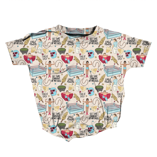 Nacho Average Hero Romper **Preorder**