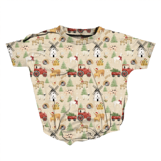 Merry Little Farmstead Romper **Preorder**