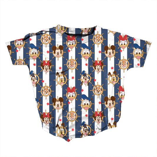 Sailing With the Crew Romper **Preorder**
