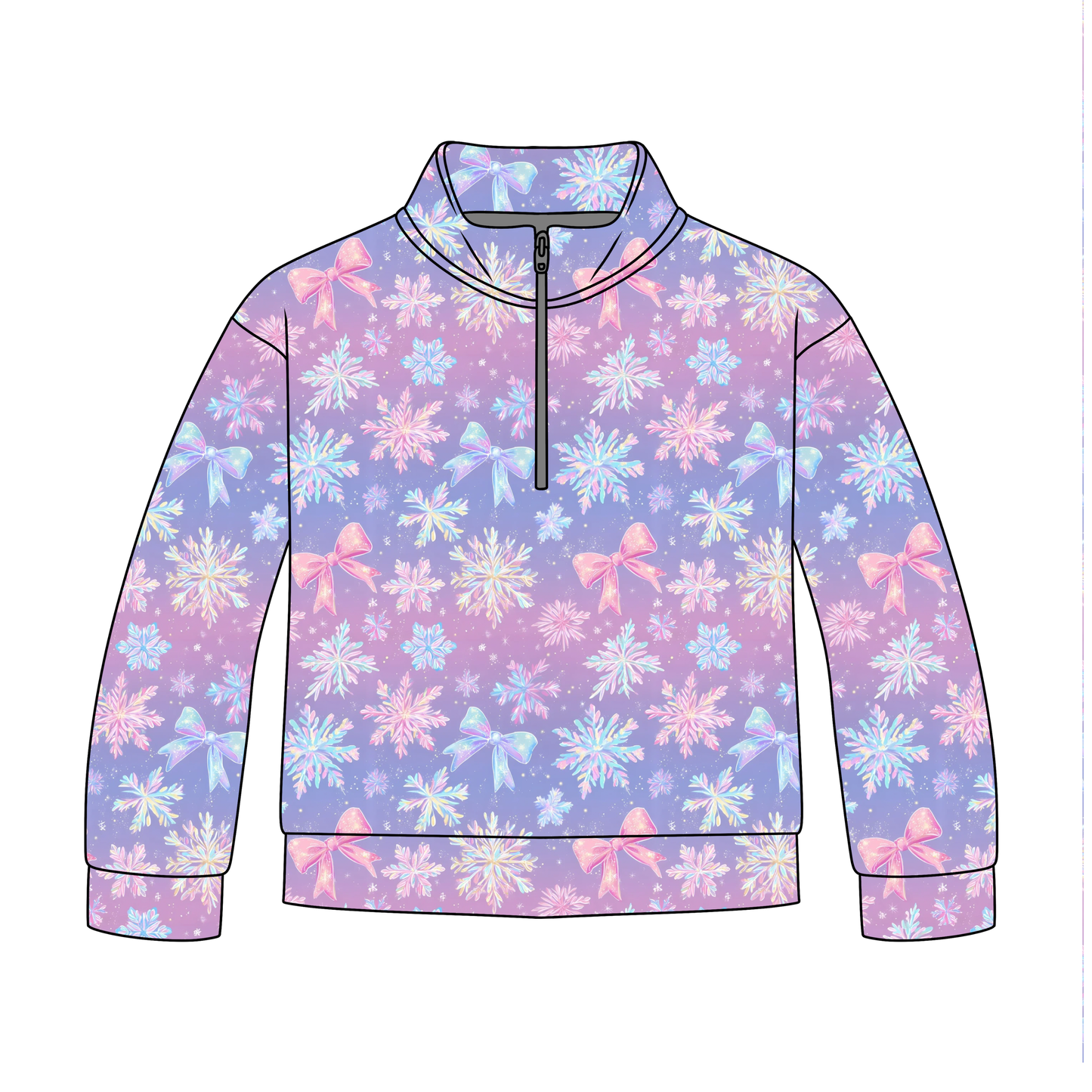 Pretty Little Snowflakes Adult Quarter Zip-Up **PreOrder**