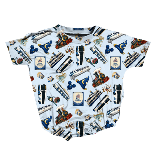 Magical Transportation Romper **Preorder**