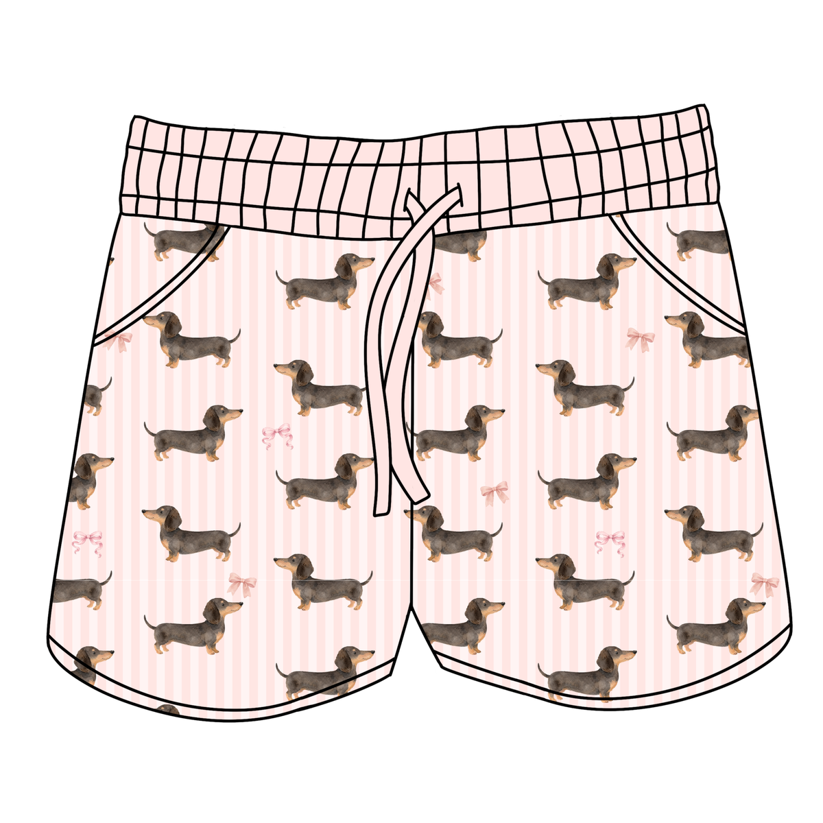 Doxie Daydreams Pink  Women's Shorts **PreOrder**