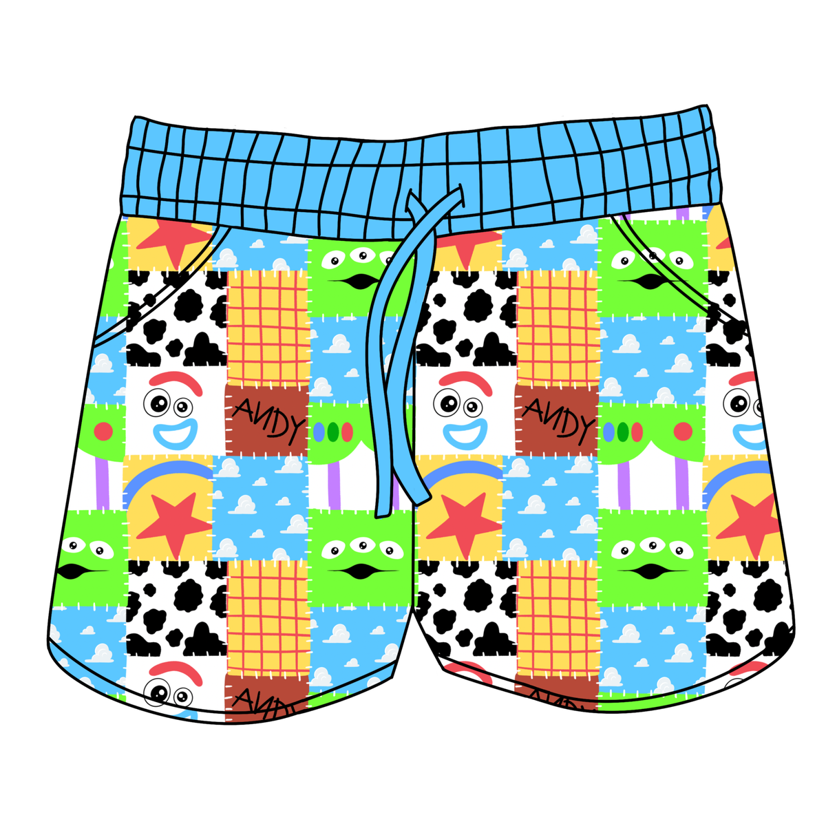 Playtime Patchwork Women's Shorts **PreOrder**