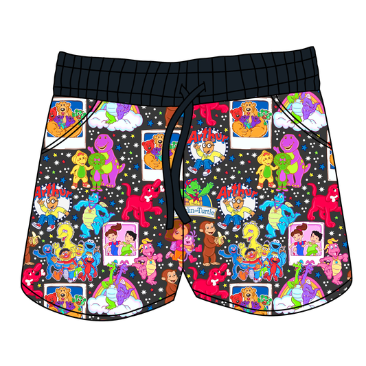 Core Memory Cartoons Women's Shorts **PreOrder**