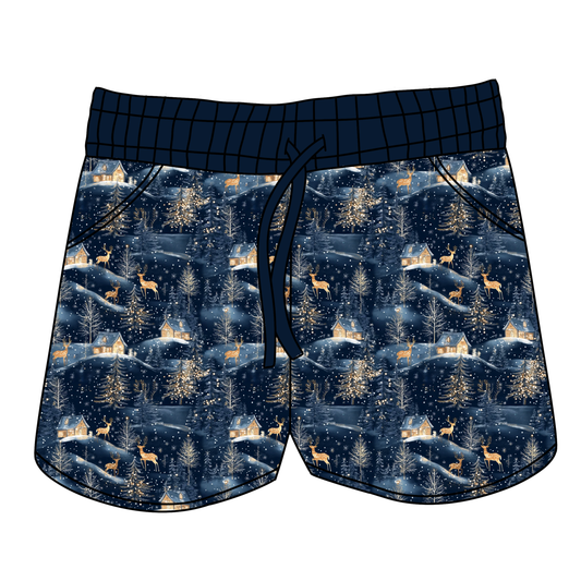 A Woodland Winter Women's Shorts **PreOrder**