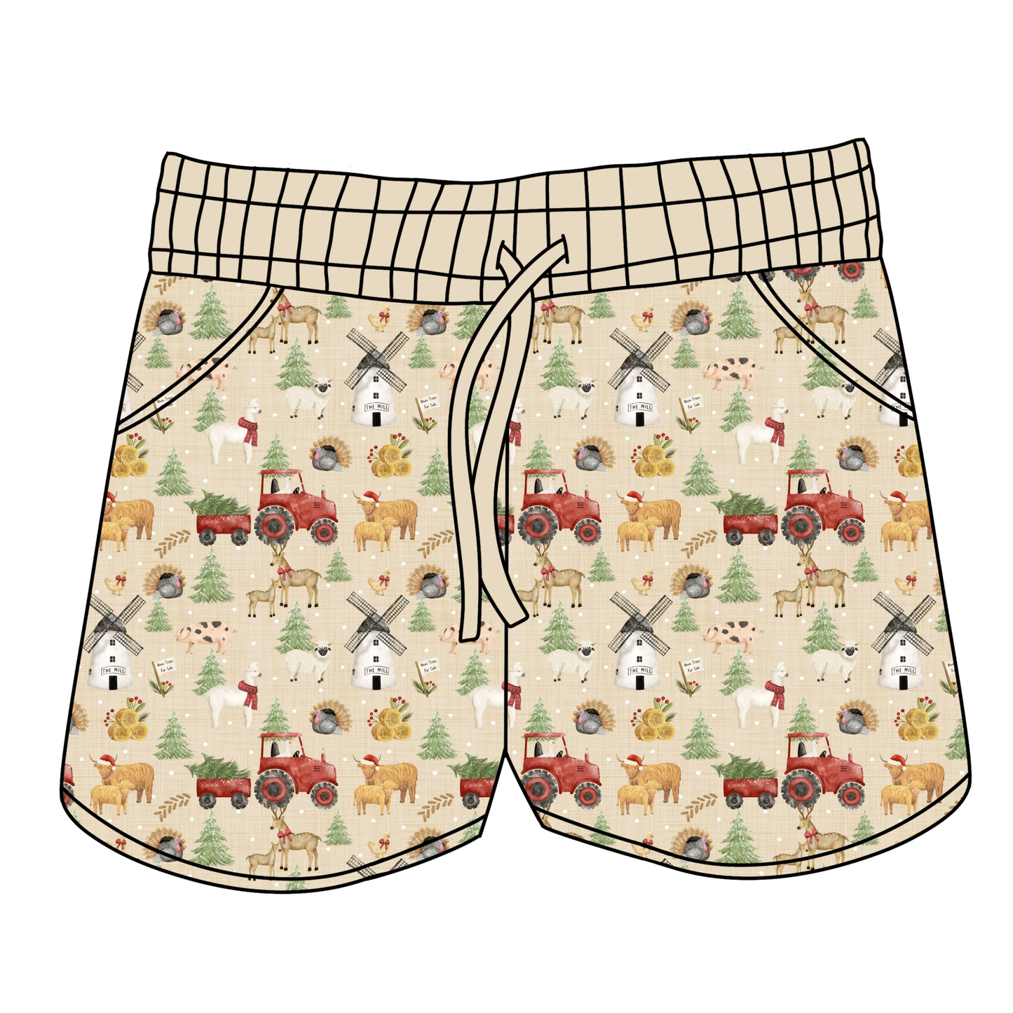 Merry Little Farmstead Women's Shorts **PreOrder**