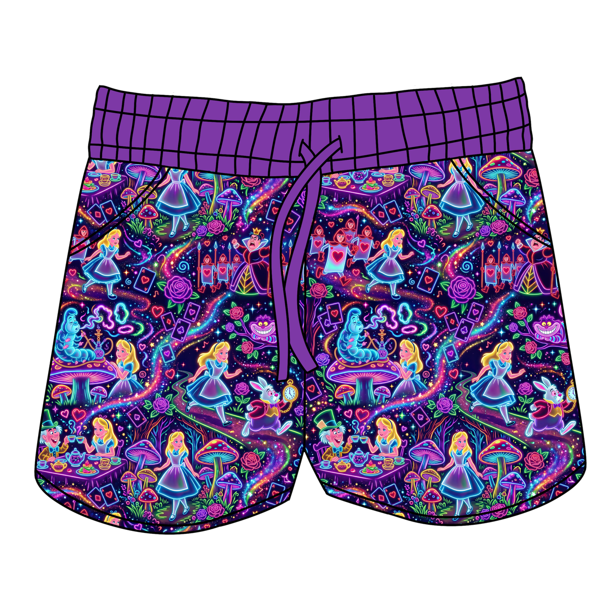 Wonderland After Dark Women's Shorts **PreOrder**