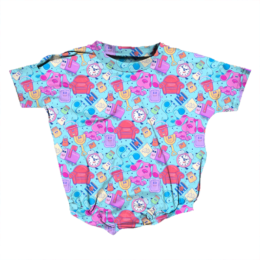 A Clue For You Romper *RTS*