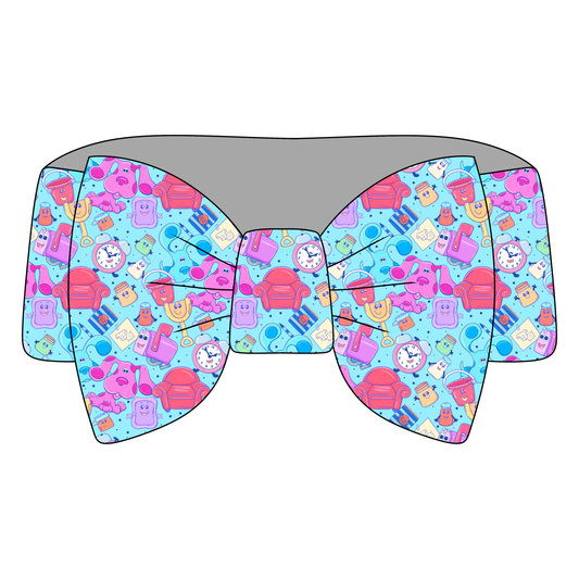 A Clue For You Bamboo Bow Headband *RTS*