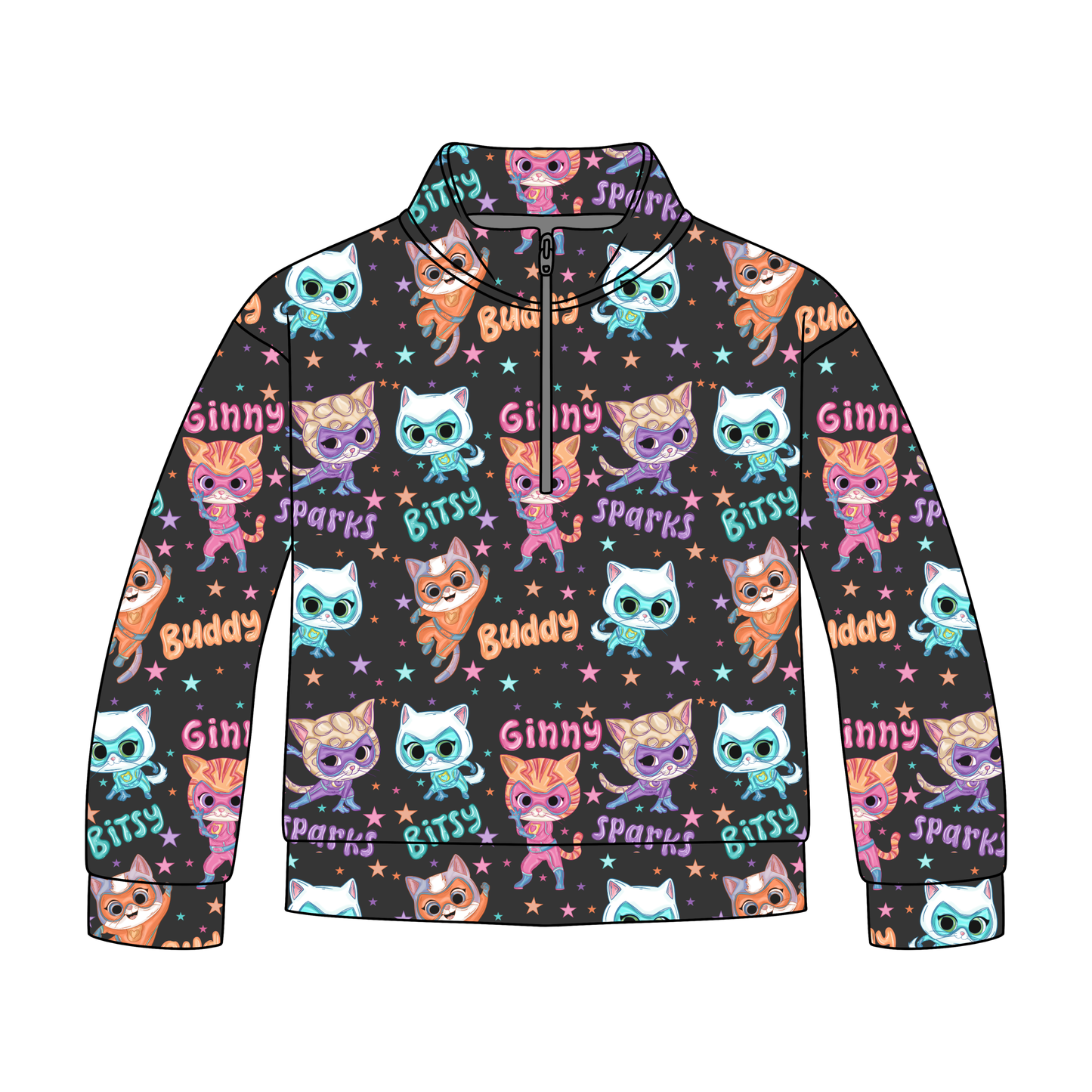 Purrfect Heroes Quarter Zip-Up *RTS*