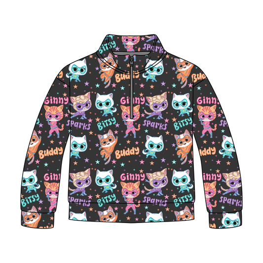 Purrfect Heroes Quarter Zip-Up *RTS*
