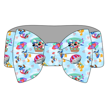 Sky High Sweethearts Bamboo Bow Headband **PreOrder**