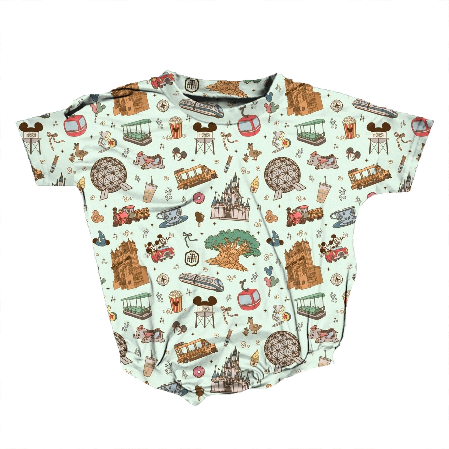 Dreamy Park Days Medically Adaptable Romper *RTS*