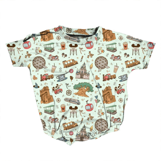 Dreamy Park Days Medically Adaptable Romper *RTS*