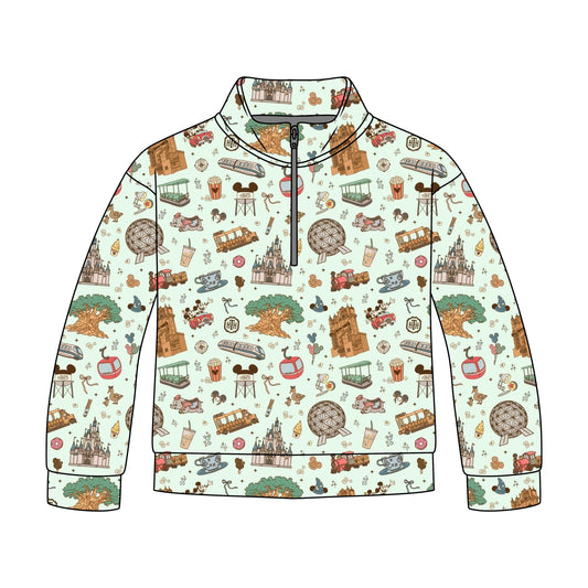 Dreamy Park Days Quarter Zip-Up *RTS*