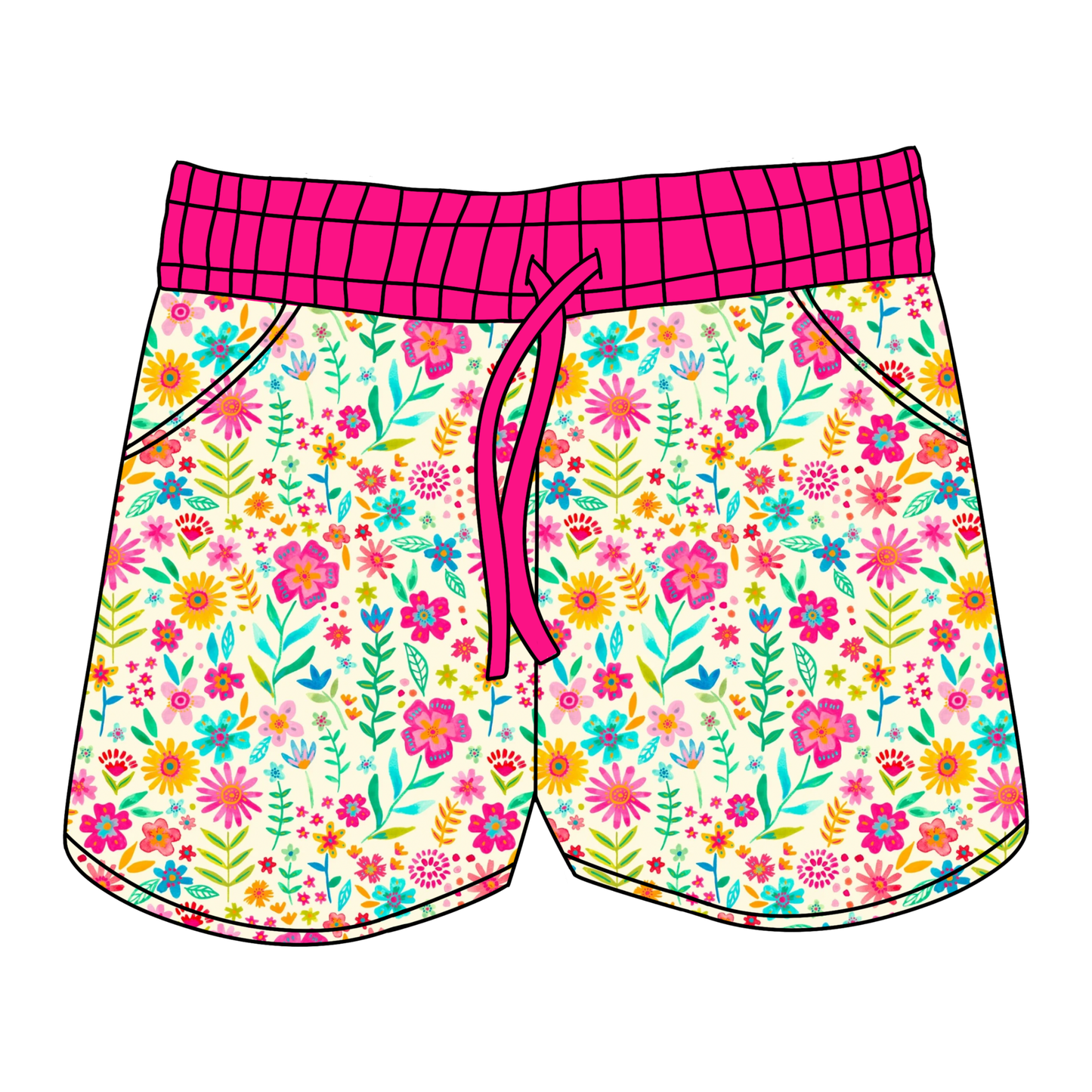 Fresh Picked Florals Women's Shorts *RTS*