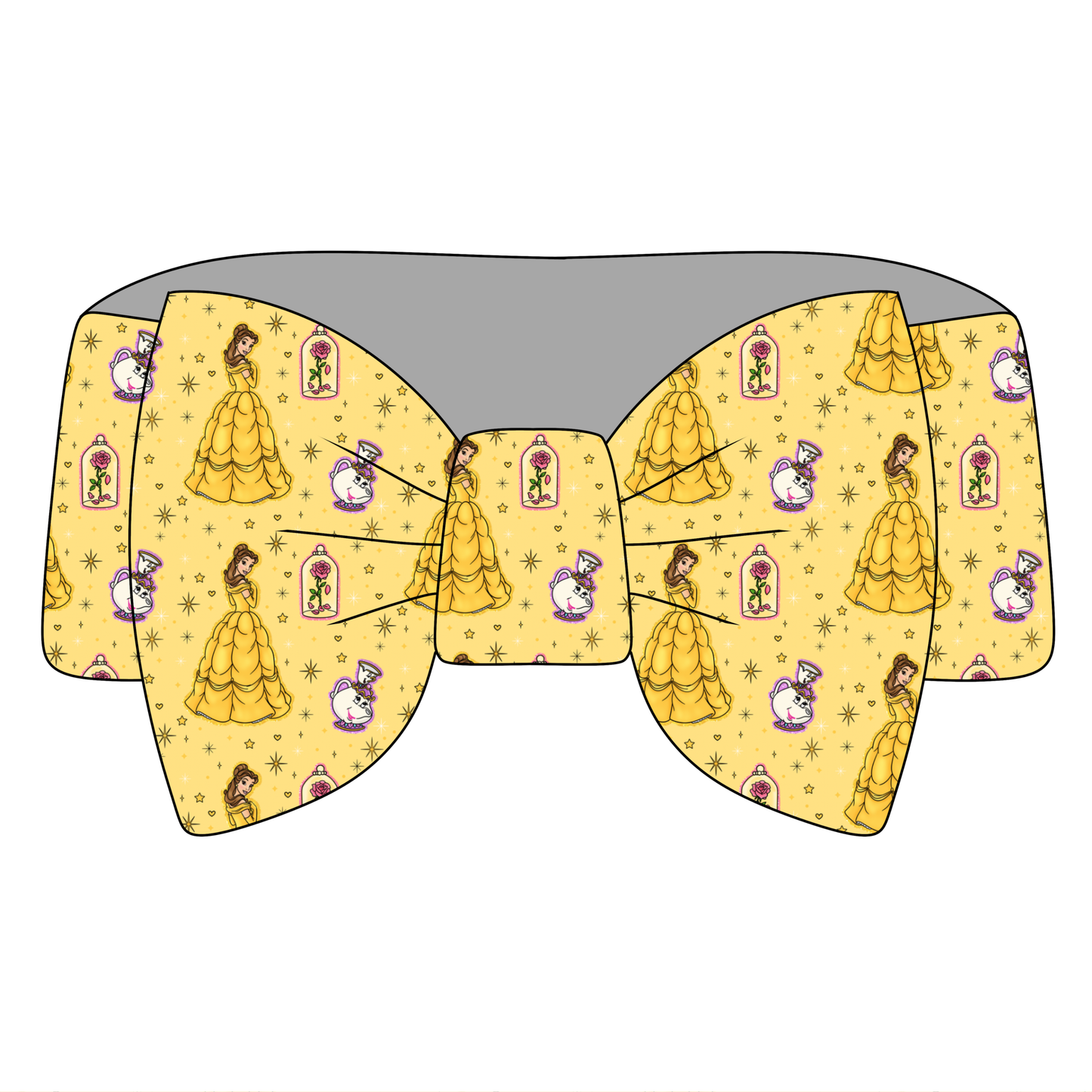 Golden Ballroom Glow Bamboo Bow Headband *RTS*