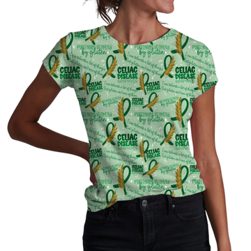 Celiac Disease Awareness Adult Women's T-shirt **PreOrder**