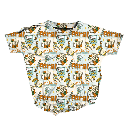 Feral Like My Blood Sugar Romper **Preorder**