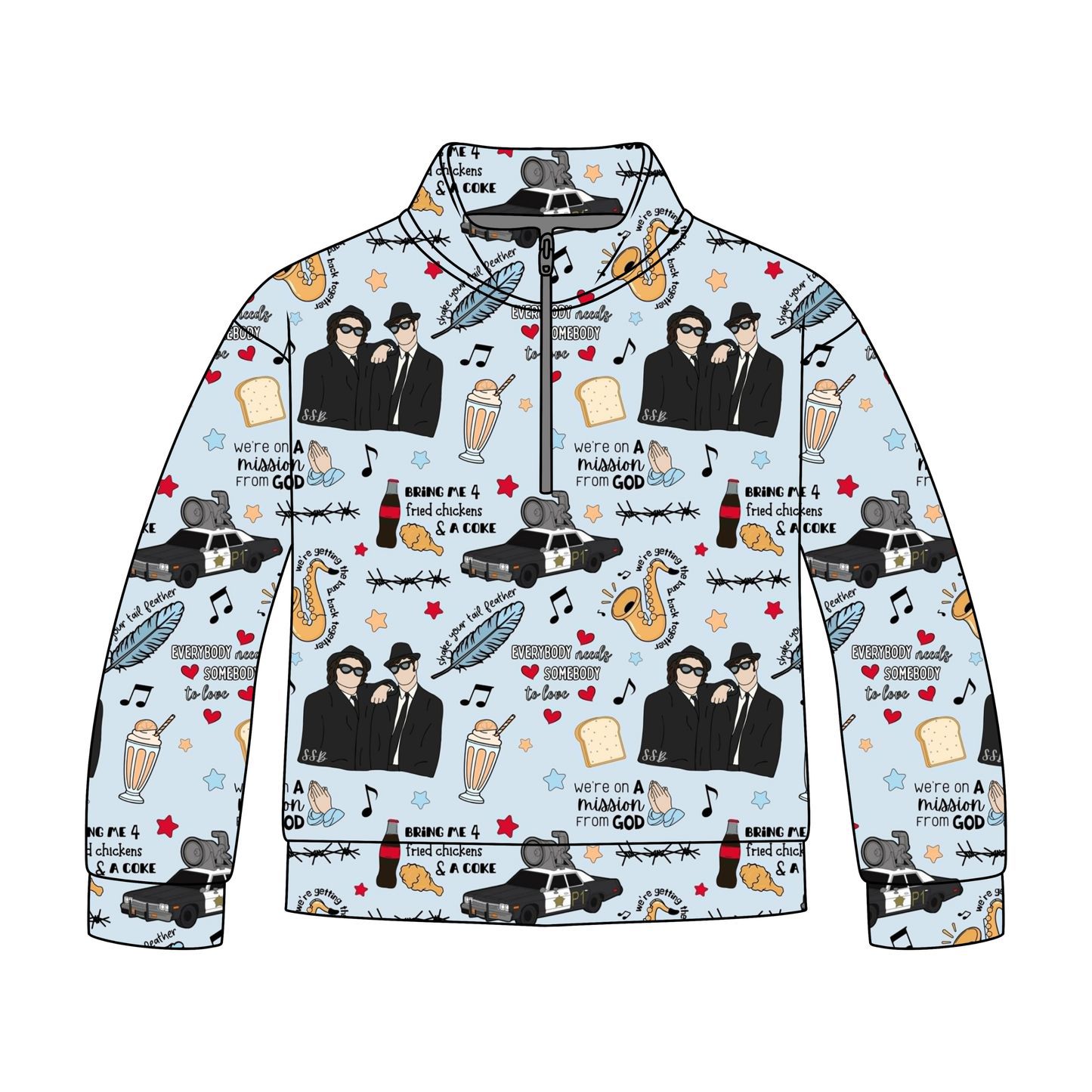 Shake Your Tail Feather Quarter Zip-Up *RTS*
