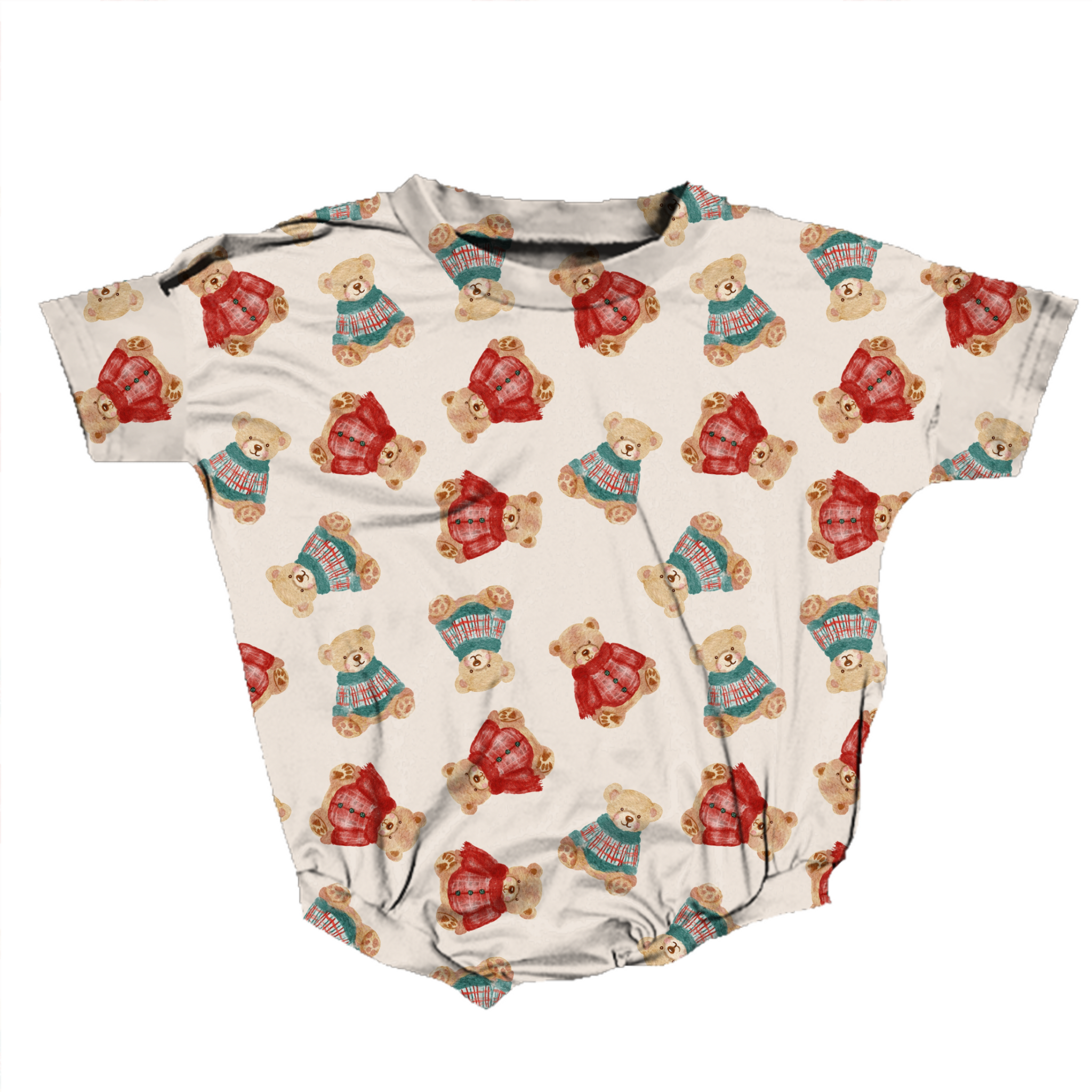 Teddy Tidings Romper **Preorder**