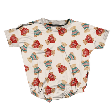 Teddy Tidings Romper **Preorder**