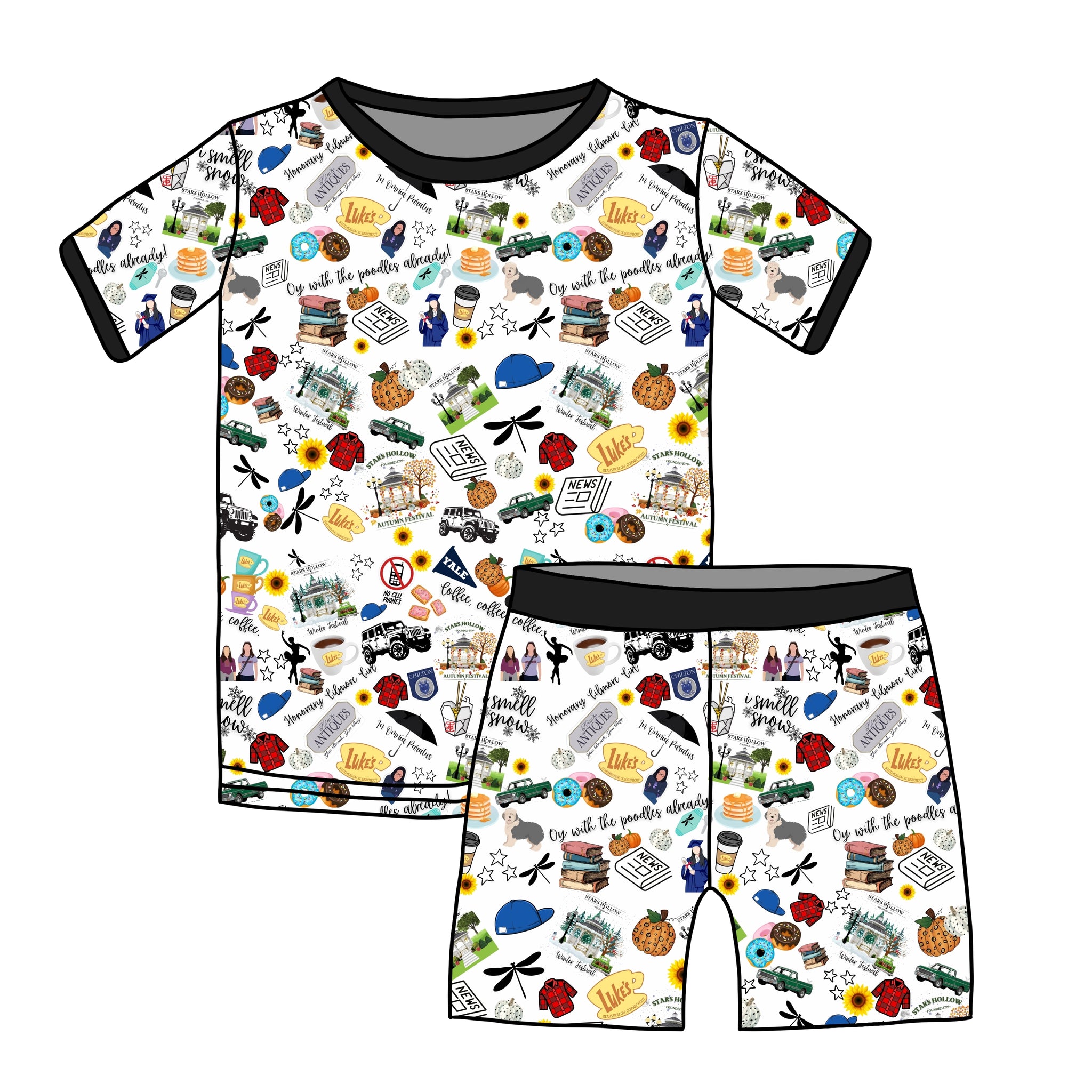 Gilmore Girls Youth Shorts Set **PreOrder**
